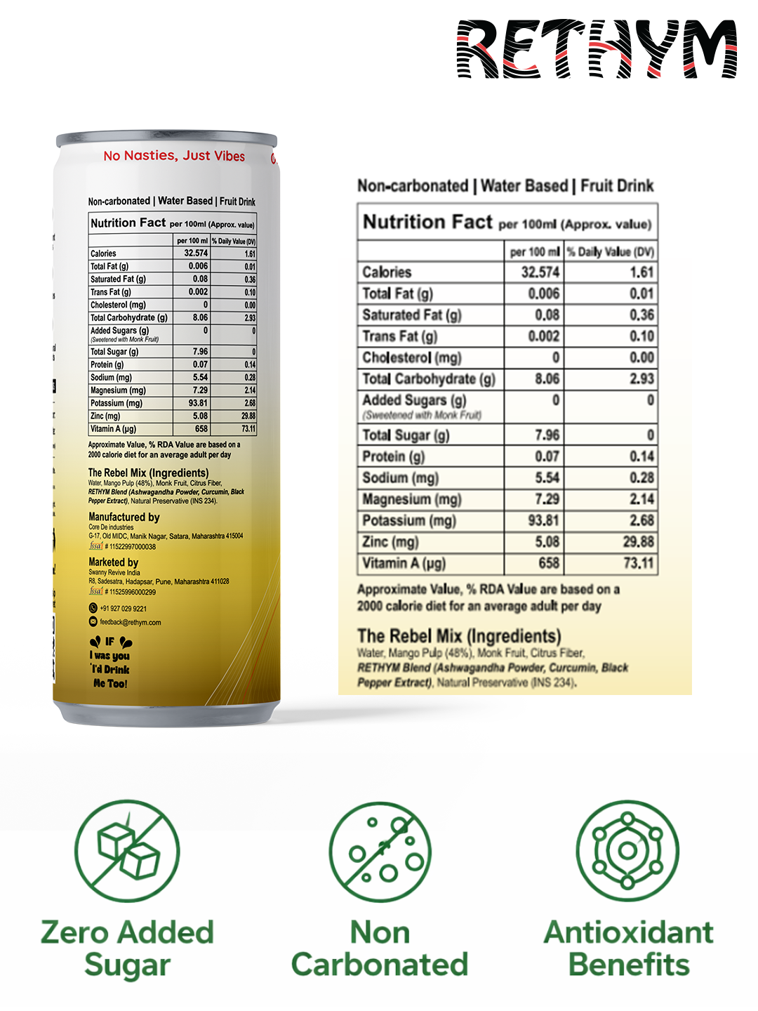 Everyday Wellness Kit (Pack of 6) – Mango & Lemon | Zero Added Sugar | Non-Carbonated