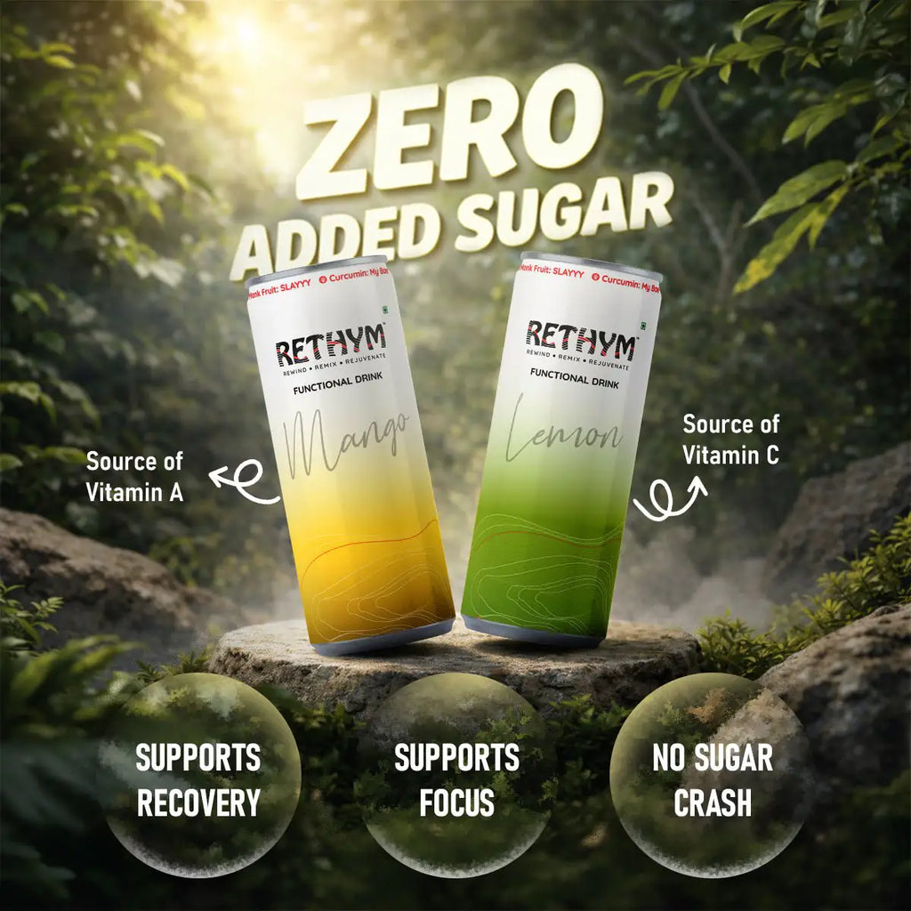 Everyday Wellness Kit (Pack of 6) – Mango & Lemon | Zero Added Sugar | Non - Carbonated - RETHYM