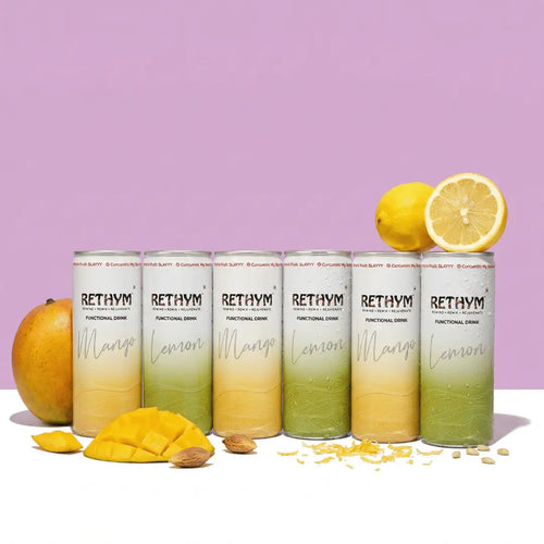 Everyday Wellness Kit (Pack of 6) – Mango & Lemon | Zero Added Sugar | Non - Carbonated - RETHYM
